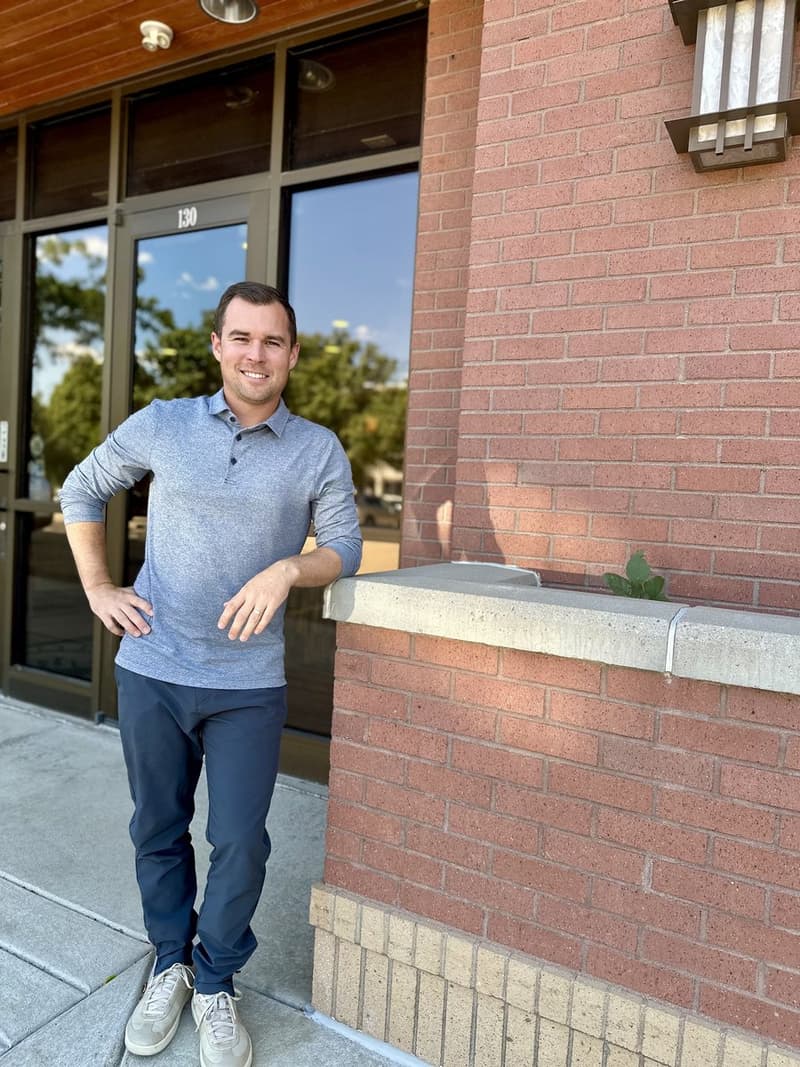 Dr. Brock Martin, chiropractor, outdoor portrait in natural light